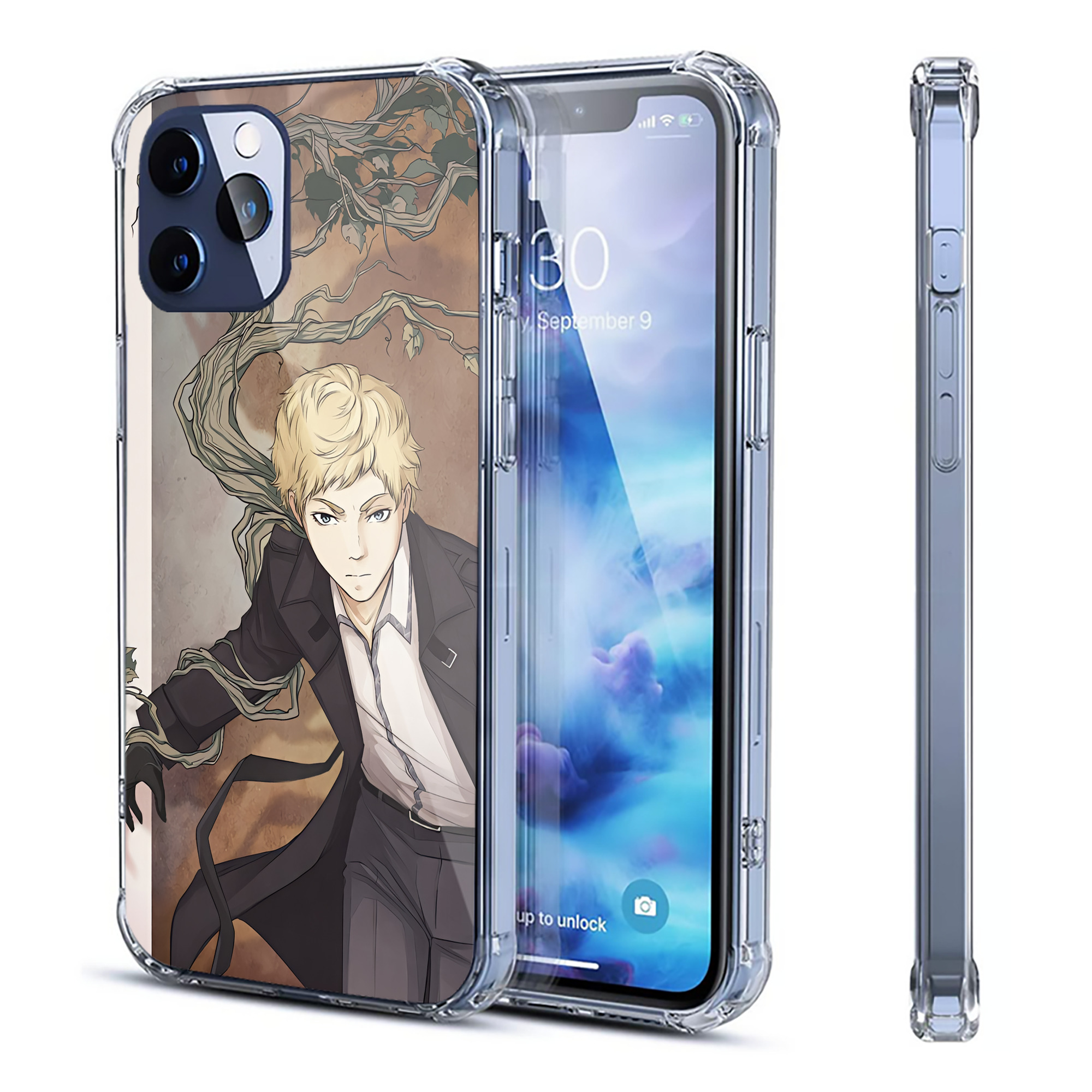（画像用） 文豪ストレイドッグス Bungo Stray Dogs 【iPhone 12シリーズ対応】透明スマホケース（クリアソフトケース）